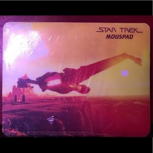 Star trek mouspad vintage 1993 Paramount pictures NW/OT